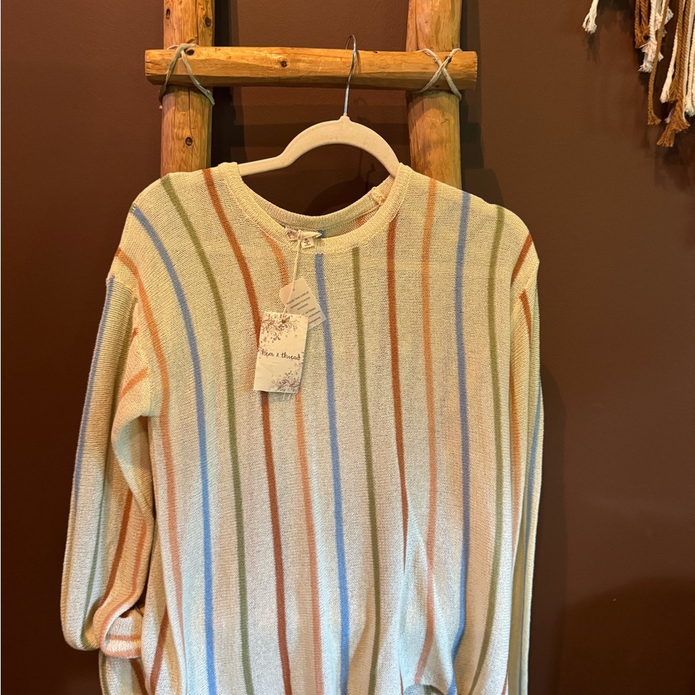 Striped Knit Sweater NWT